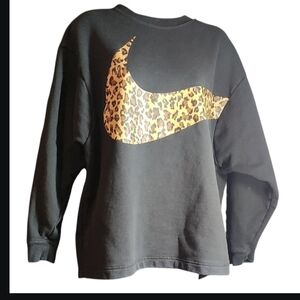 Nike Black Sweatshirt with White Logo